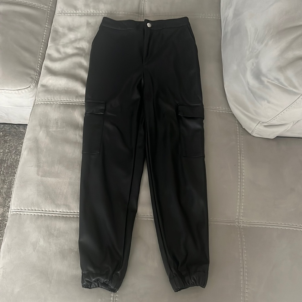 Leather Joggers